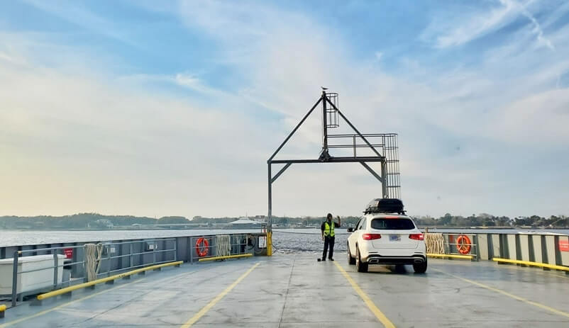 mayport ferry to fort george island. st johns river ferry