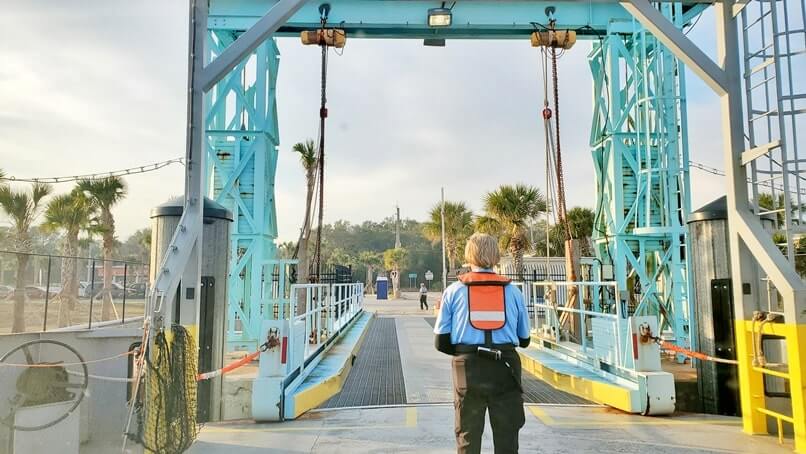 mayport ferry to fort george island. st johns river ferry