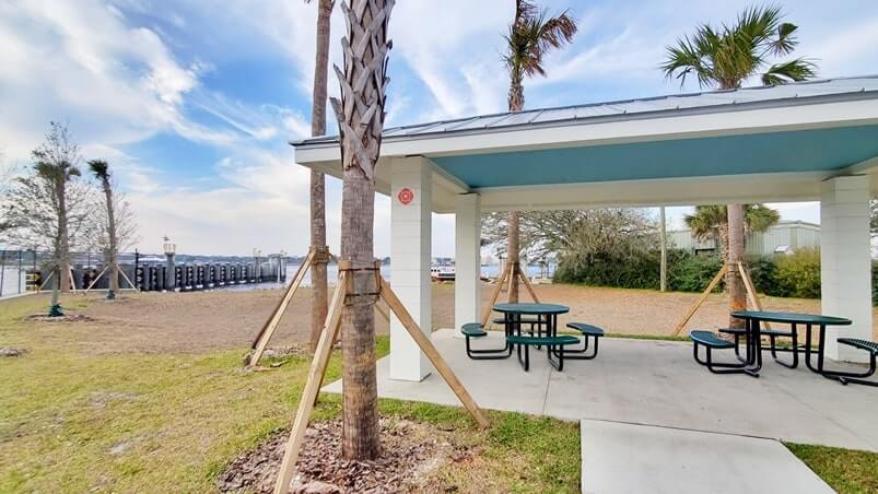 mayport ferry picnic area. mayport landing picnic area