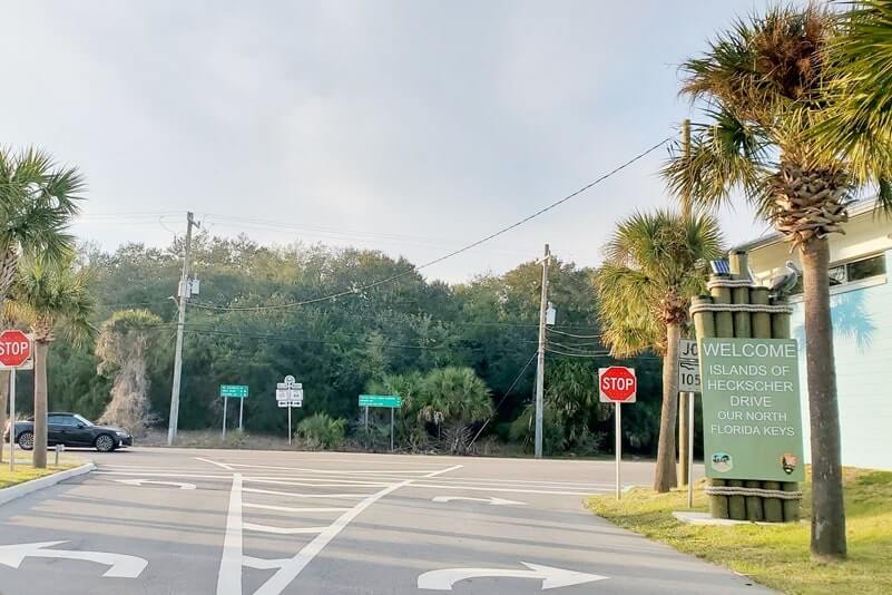 mayport ferry to fort george island to a1A north. st johns river ferry