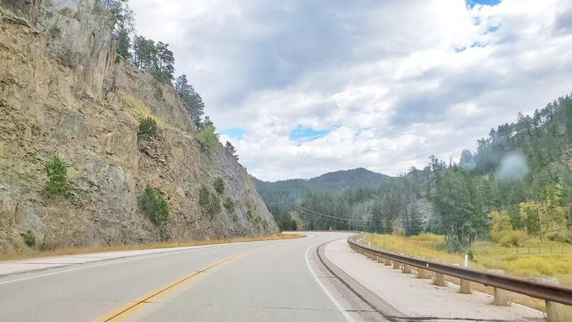 driving from miners gateway tunnel through the black hills