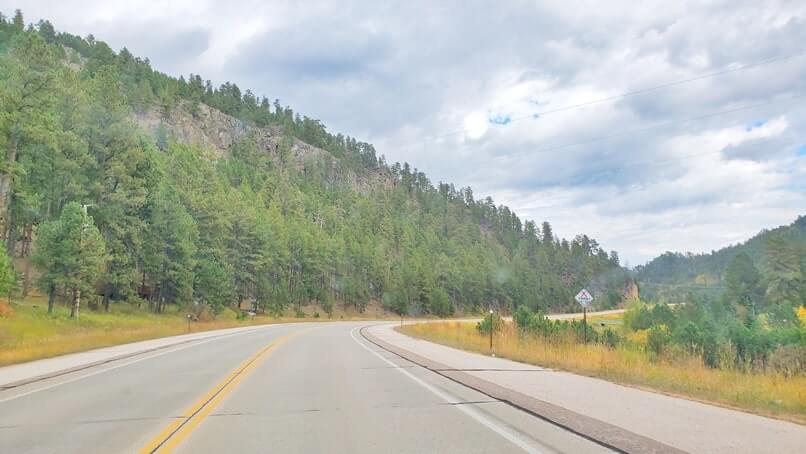 driving from miners gateway tunnel through the black hills