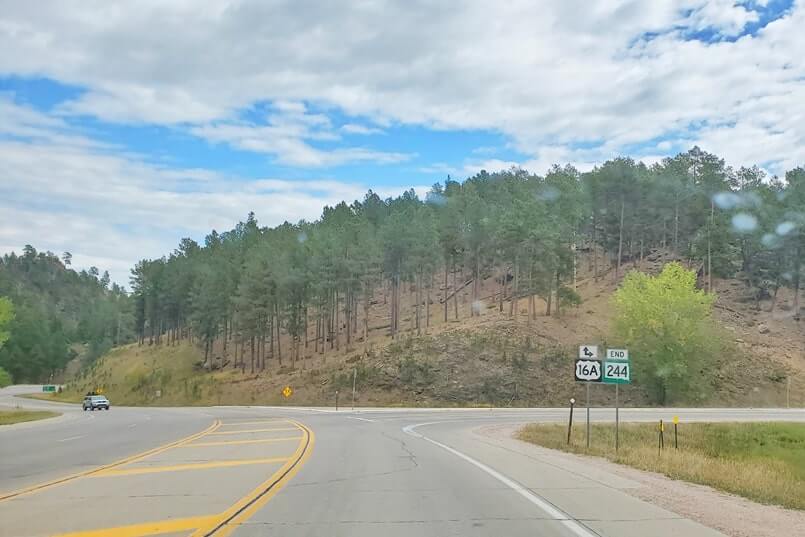 driving to miners gateway tunnel. 16A. 244.