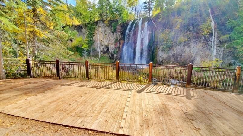 Spearfish falls observation deck