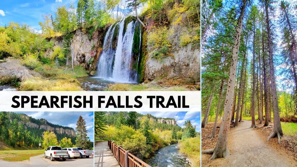 spearfish falls. best spearfish canyon waterfalls. spearfish canyon waterfall hike. best black hills waterfalls. best south dakota waterfalls.