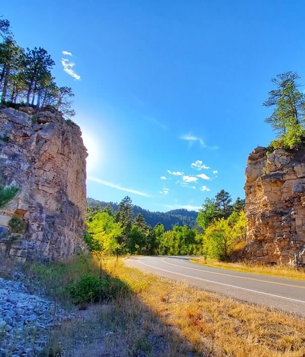 how to get to split rock, spearfish canyon scenic byway