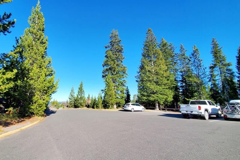 yellowstone national park south entrance to west thumb parking. yellowstone national park drive