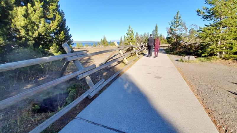 things to do near yellowstone national park south entrance: west thumb geyser basin trail