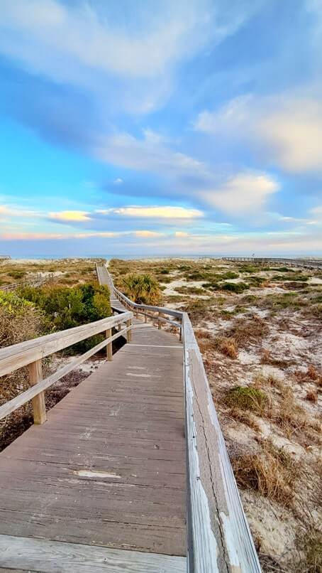 amelia island public beach access. amelia island boardwalk dunes trail. fernandina beach public access