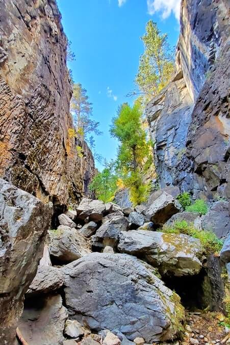 spearfish canyon scenic byway best stops: eleventh hour gulch. spearfish canyon trails