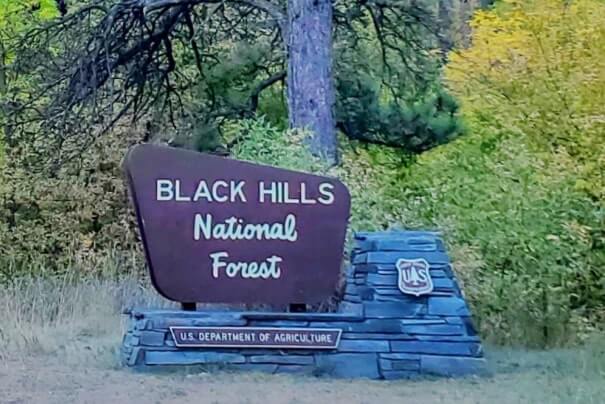 where does the spearfish canyon scenic byway start. black hills national forest scenic drive in south dakota
