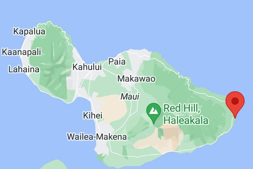 huli huli chicken hana map. koki beach. huli huli chicken maui map