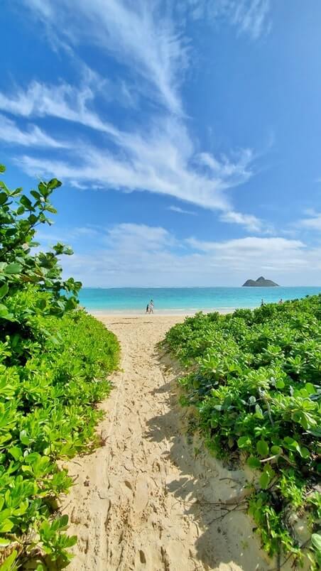 how to get to kailua beach from lanikai beach