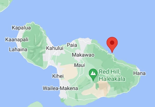 keanae lookout map. maui map
