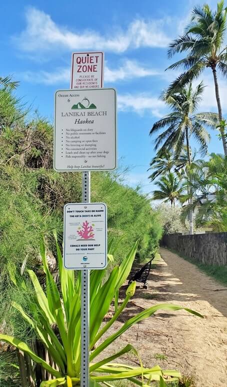 lanikai beach parking near public access