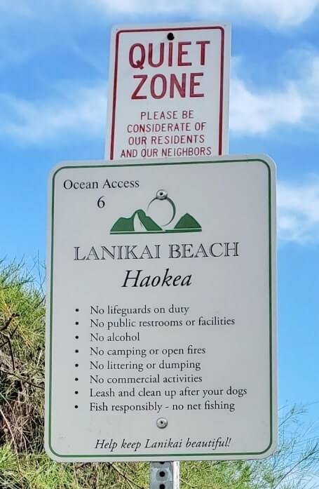 lanikai beach parking near public access