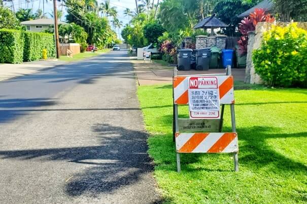 no lanikai beach parking allowed on weekends