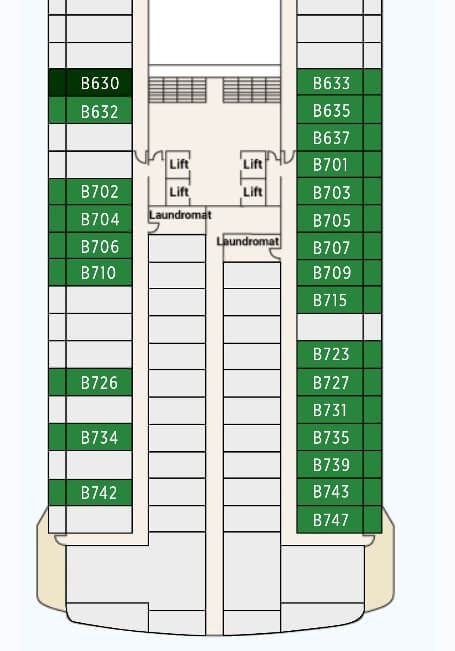 best cabin for transpacific cruise