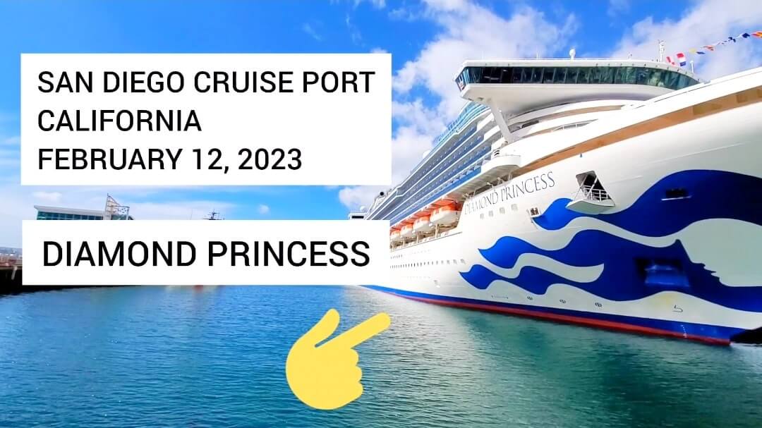 diamond princess cruise ship starts transpacific cruise from san diego california to japan