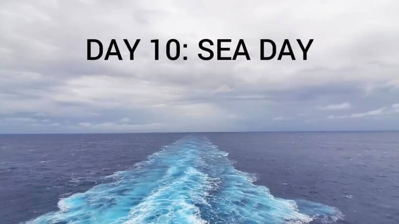 transpacific cruise sea day