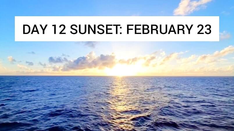 transpacific cruise crossing the international date line