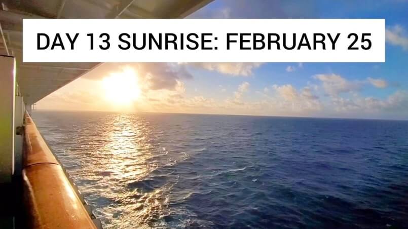 transpacific cruise crossing the international date line