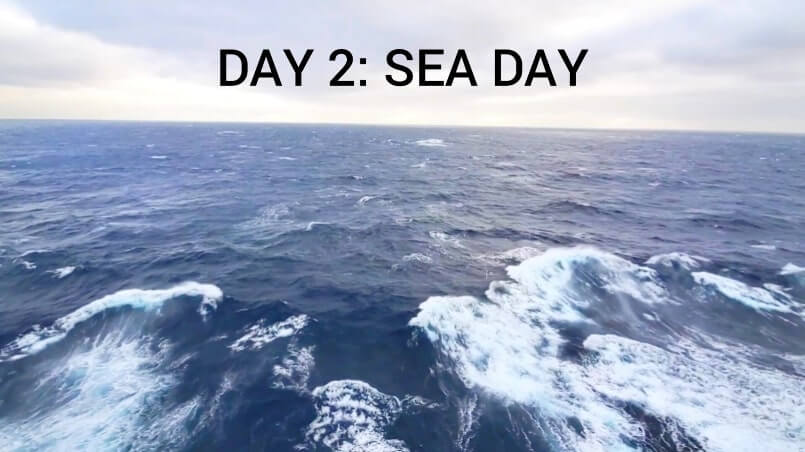 transpacific cruise sea day