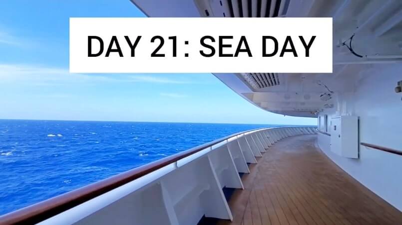 transpacific cruise sea day