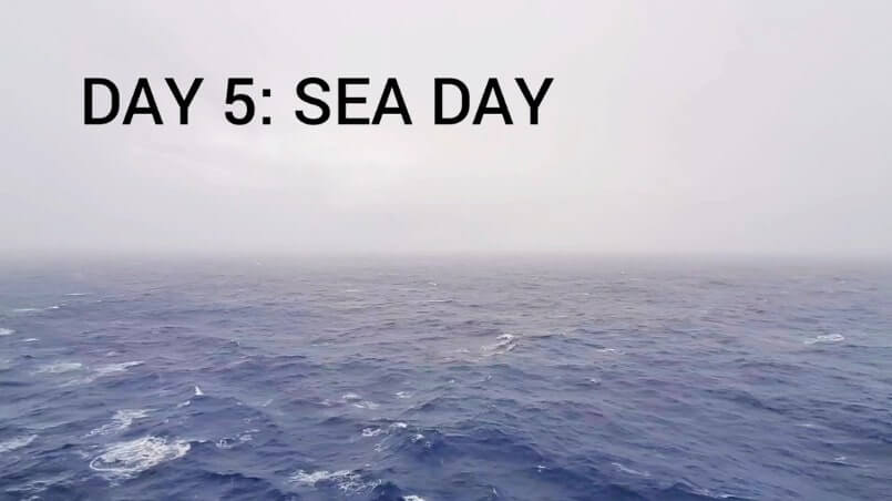 transpacific cruise sea day