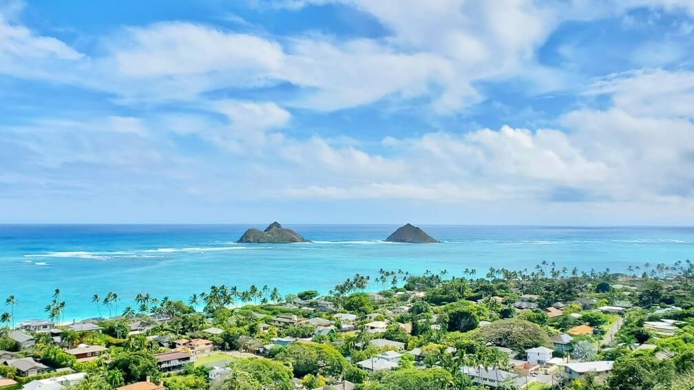 lanikai pillbox trailhead start to see mokulua islands
