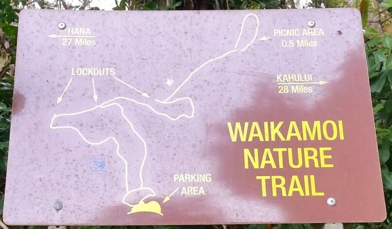 waikamoi nature trail map. waikamoi ridge trail map.