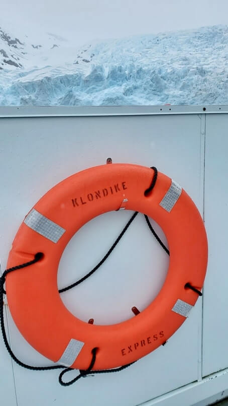 klondike express life ring. 26 glacier cruise
