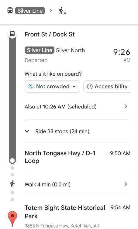 how to get to totem bight state park by bus from ketchikan cruise port