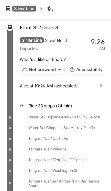 ketchikan cruise port to totem bight state park bus stops. how many bus stops in ketchikan