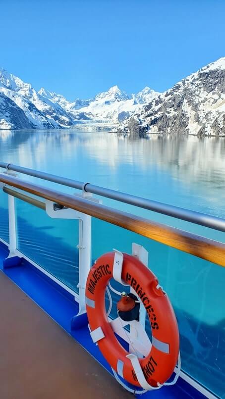 majestic princess, outside, towards back of ship. princess cruise ship outdoor public viewing area