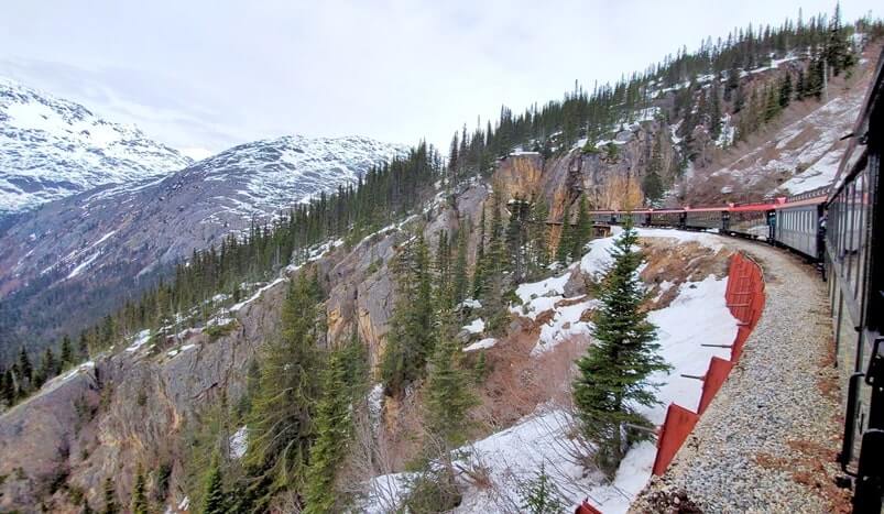 alaska cruise from vancouver in may. skagway cruise excursion, skagway train white pass railway