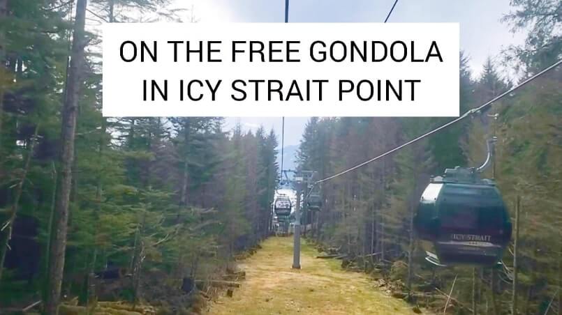 free gondola in icy strait point cruise port. alaska cruise