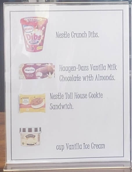 menu hanauma bay ice cream