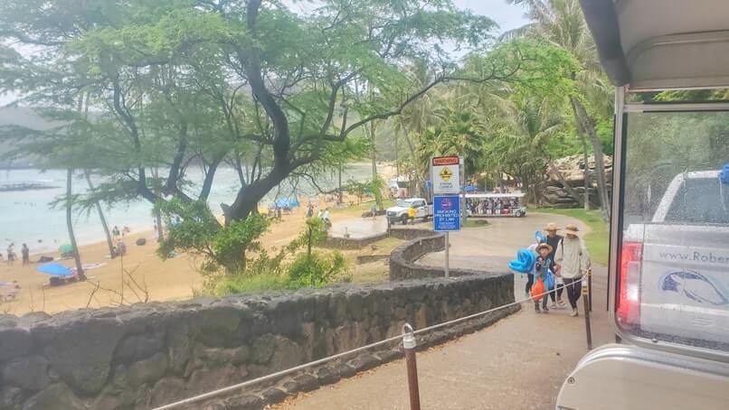 hanauma bay tram or walk