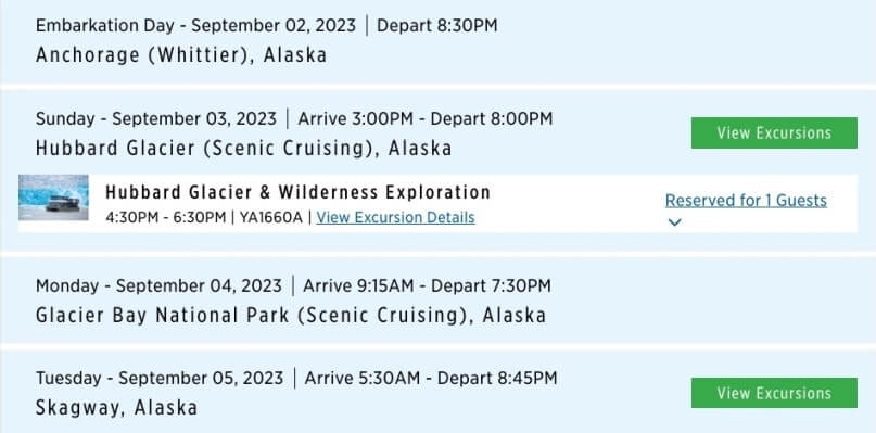 hubbard glacier wilderness excursion from cruise ship. hubbard glacier small boat excursion. hubbard glacier sea day