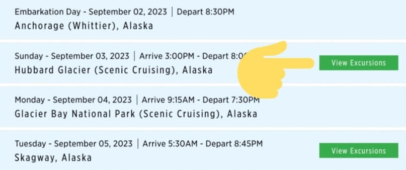 hubbard glacier excursion in september