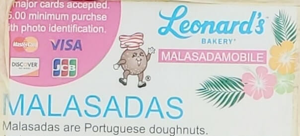 leonards bakery food truck credit card