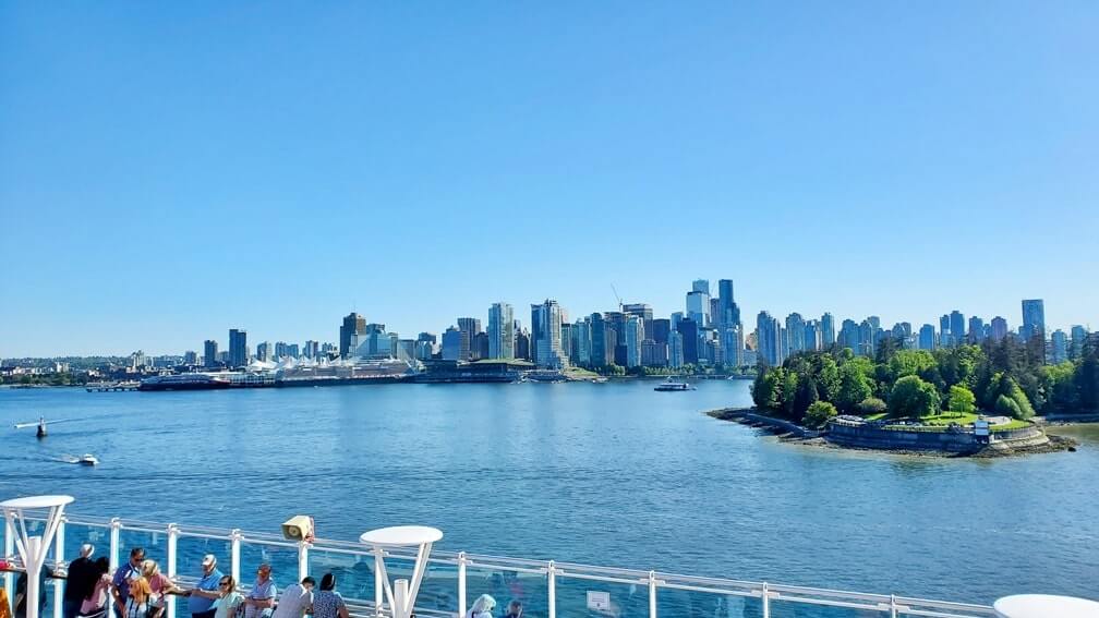 vancouver cruise from downtown vancouver. embarkation day