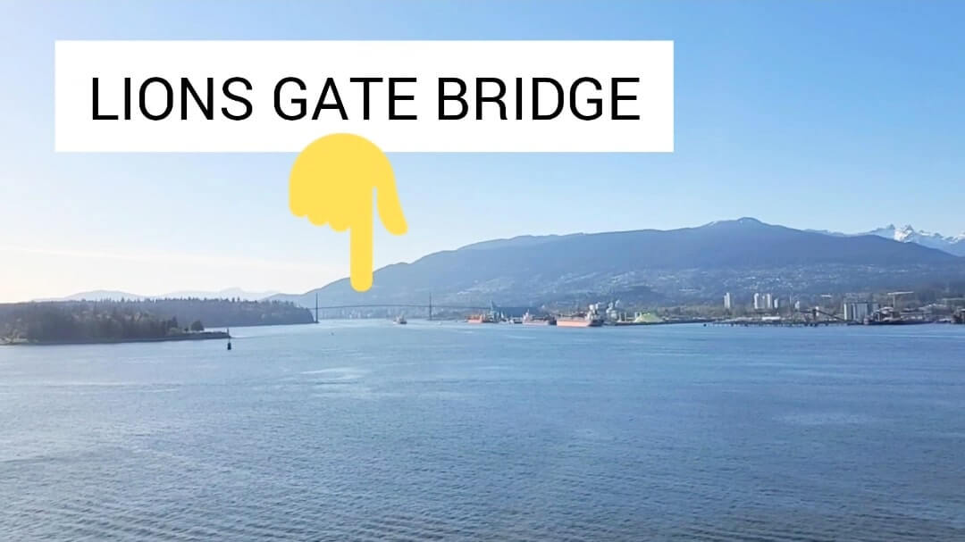 lions gate bridge on a vancouver cruise