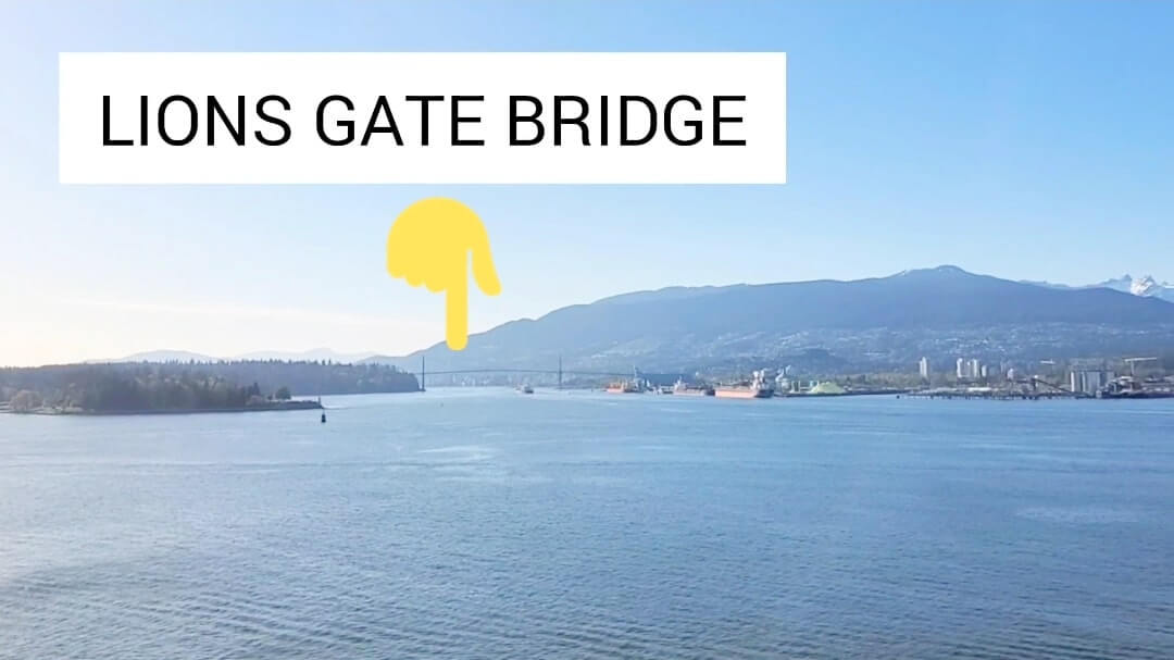 lions gate bridge on a vancouver cruise