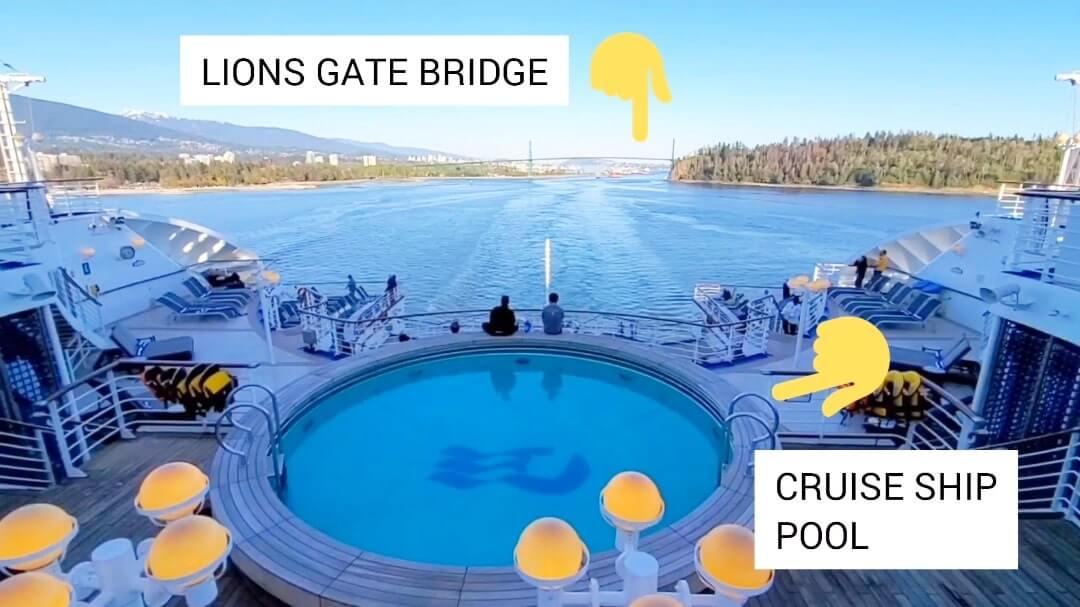 sailing away from lions gate bridge vancouver