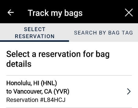 united baggage tracker. how to track bags on united app