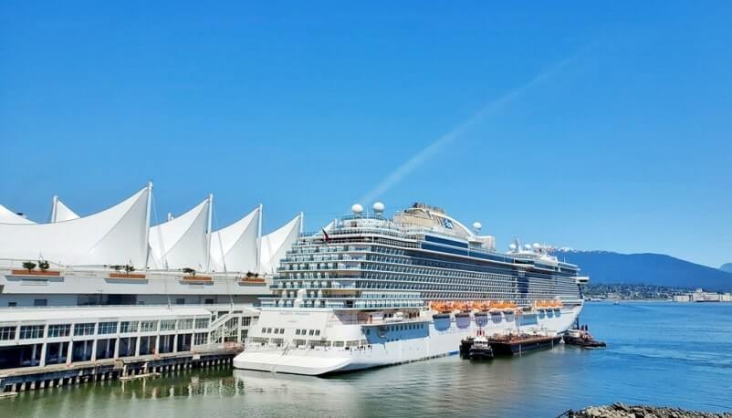 cruise ship lookout near vancouver cruise port
