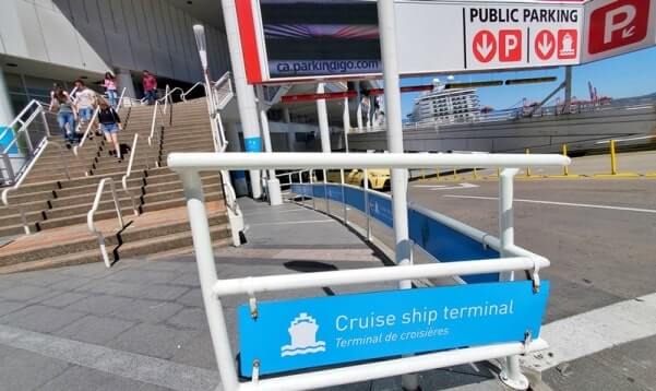 princess embarkation day. vancouver cruise port check-in location
