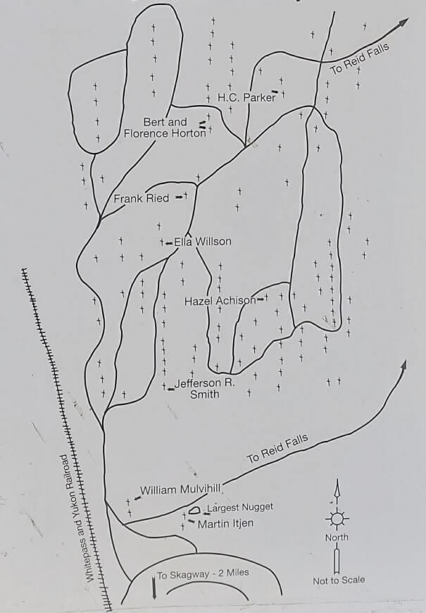 gold rush cemetery map skagway
